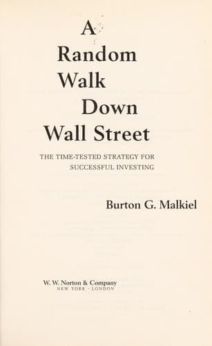 A Random Walk Down Wall Street cover